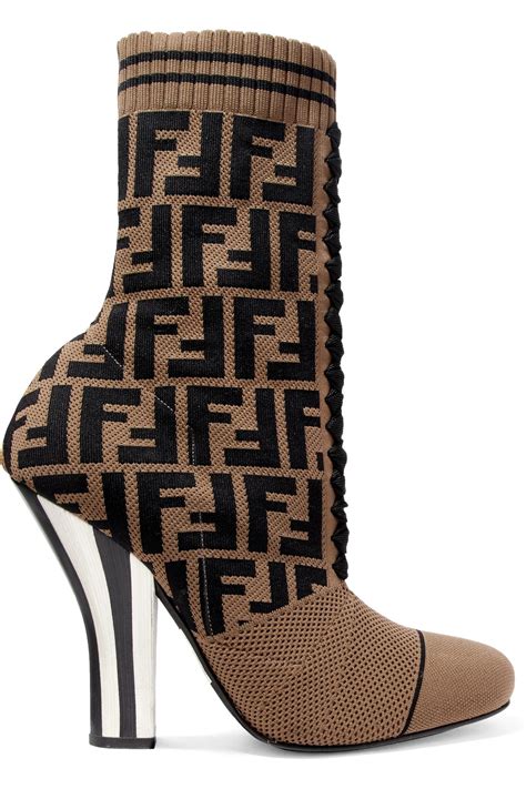 fendi sock bootie|Fendi knee high sock boots.